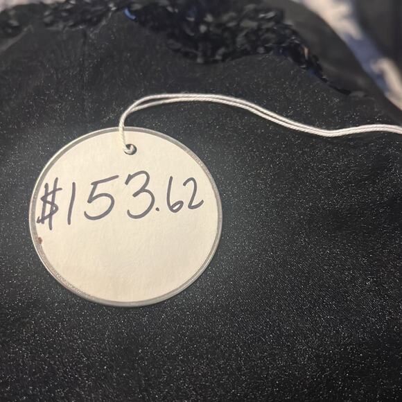 NWT Vintage 1980s Black Sequin Flor Kerr Dress 6 NWT - Picture 6 of 6